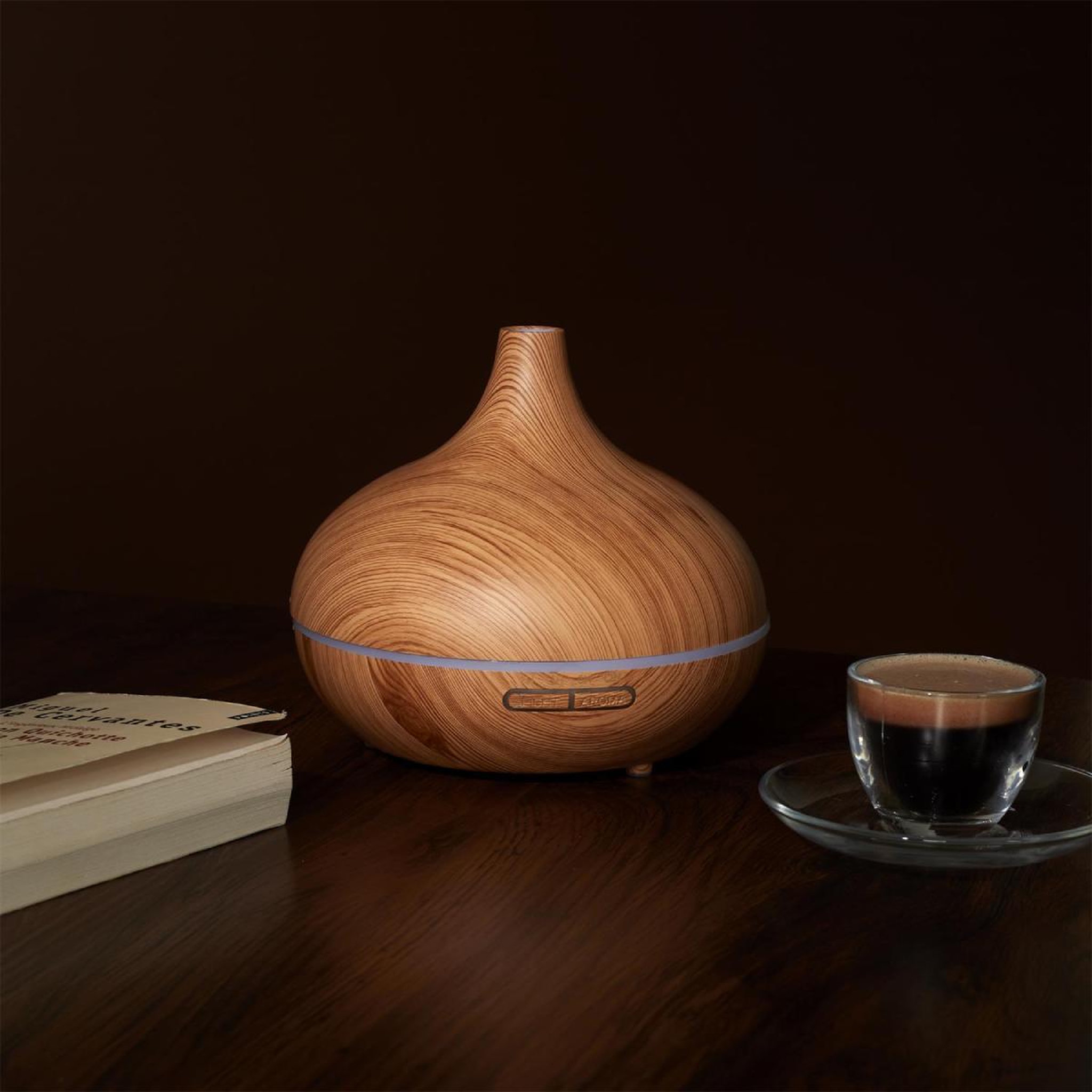 Voir la diapositive 3 : The Home Deco Factory Diffuseur d'ambiance lumineux  led  300ml marron
