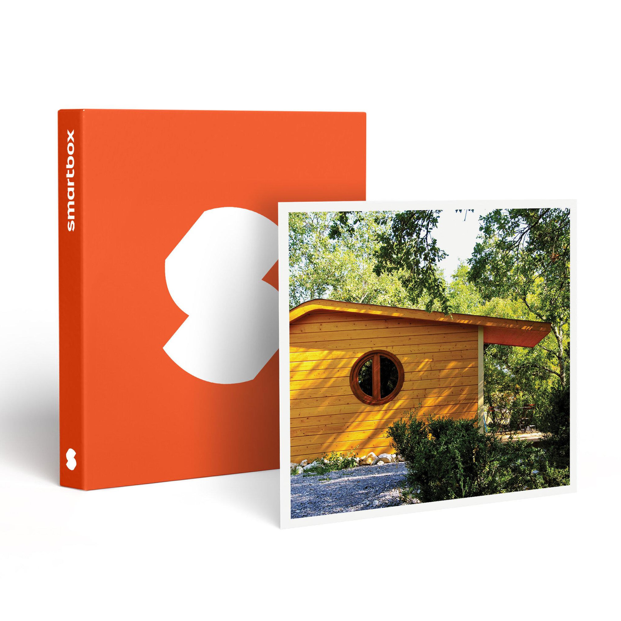 Smartbox 2 jours insolites en famille dans une cabane avec spa et panier gourmand en ardèche - coffret cadeau séjour