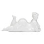 Voir la diapositive 2 : Paris Prix Statuette Femme Couchée en Résine  Yoga  32cm Blanc