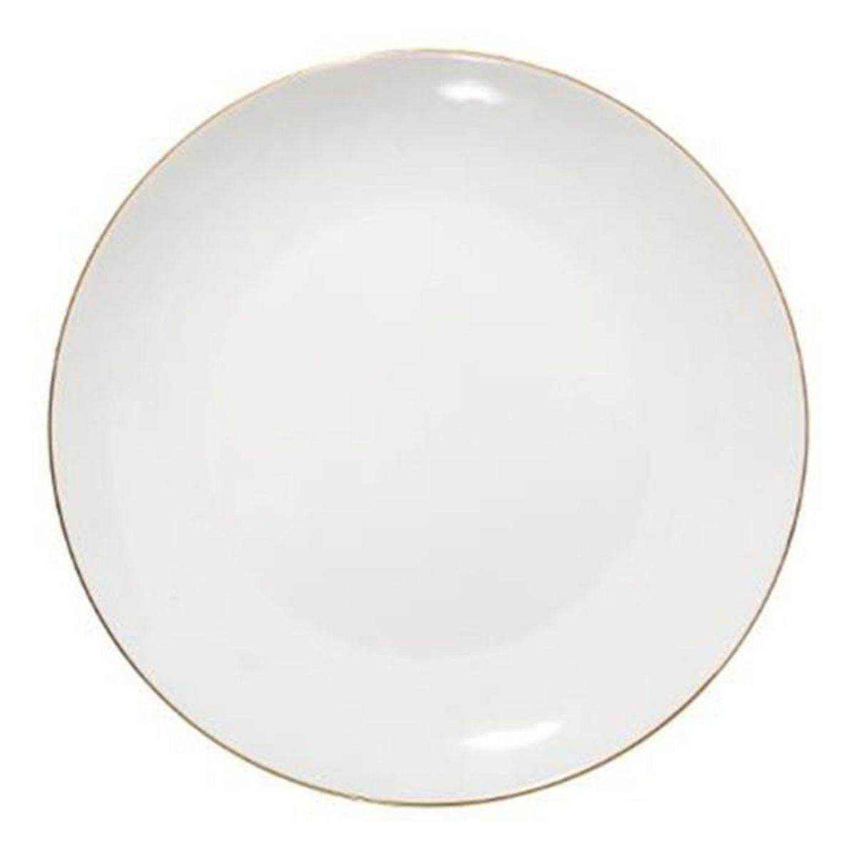 SECRET DE GOURMET Lot de 6 Assiettes Plates  Petit Salon  27cm Blanc