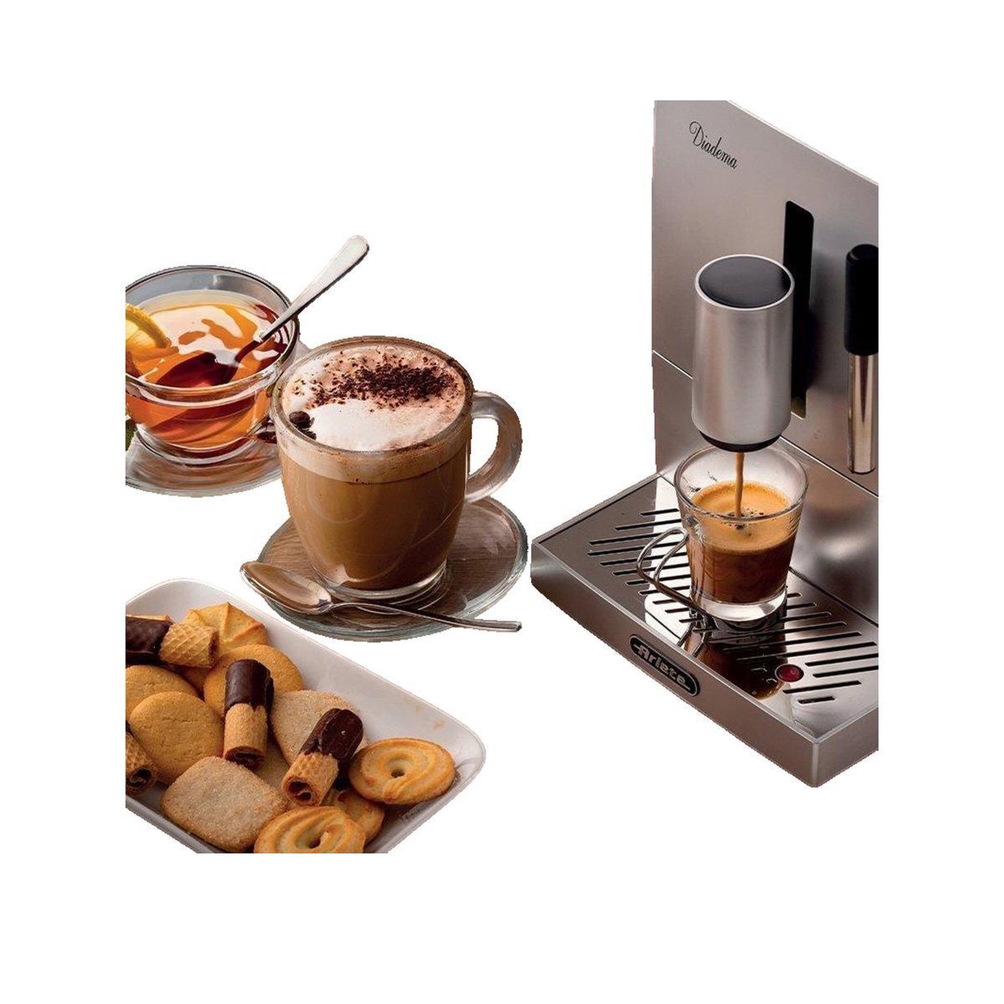 Voir la diapositive 3 : ARIETE Machine à café expresso semi-automatique Ariete 1452 noir et argent