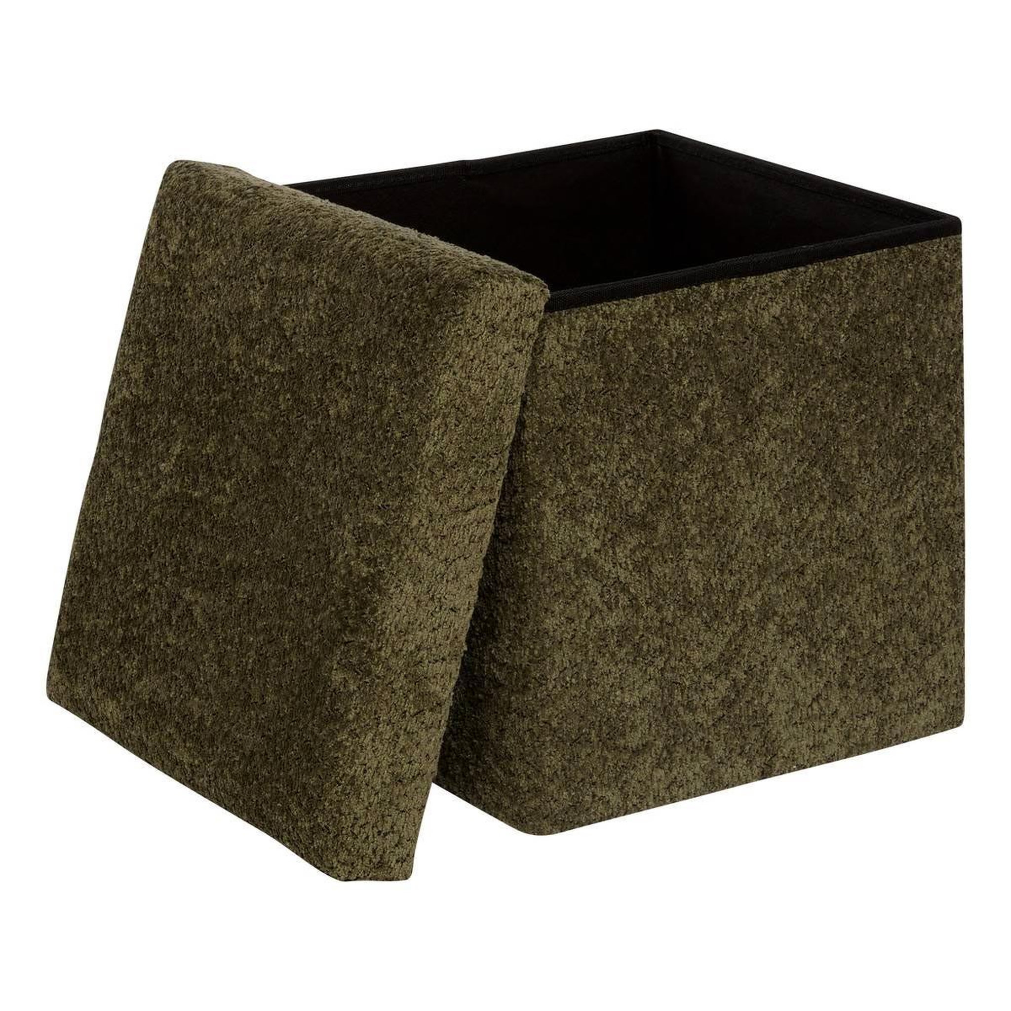 Voir la diapositive 2 : ATMOSPHERA Pouf coffre pliable  soana  38cm kaki