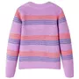 VIDAXL Pull-over raye tricote pour enfants lilas et rose 116