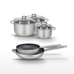 ELO Lot Poêles 28/32 cm & Faitouts 16/20/24 cm Elo Profi Therm Platinum