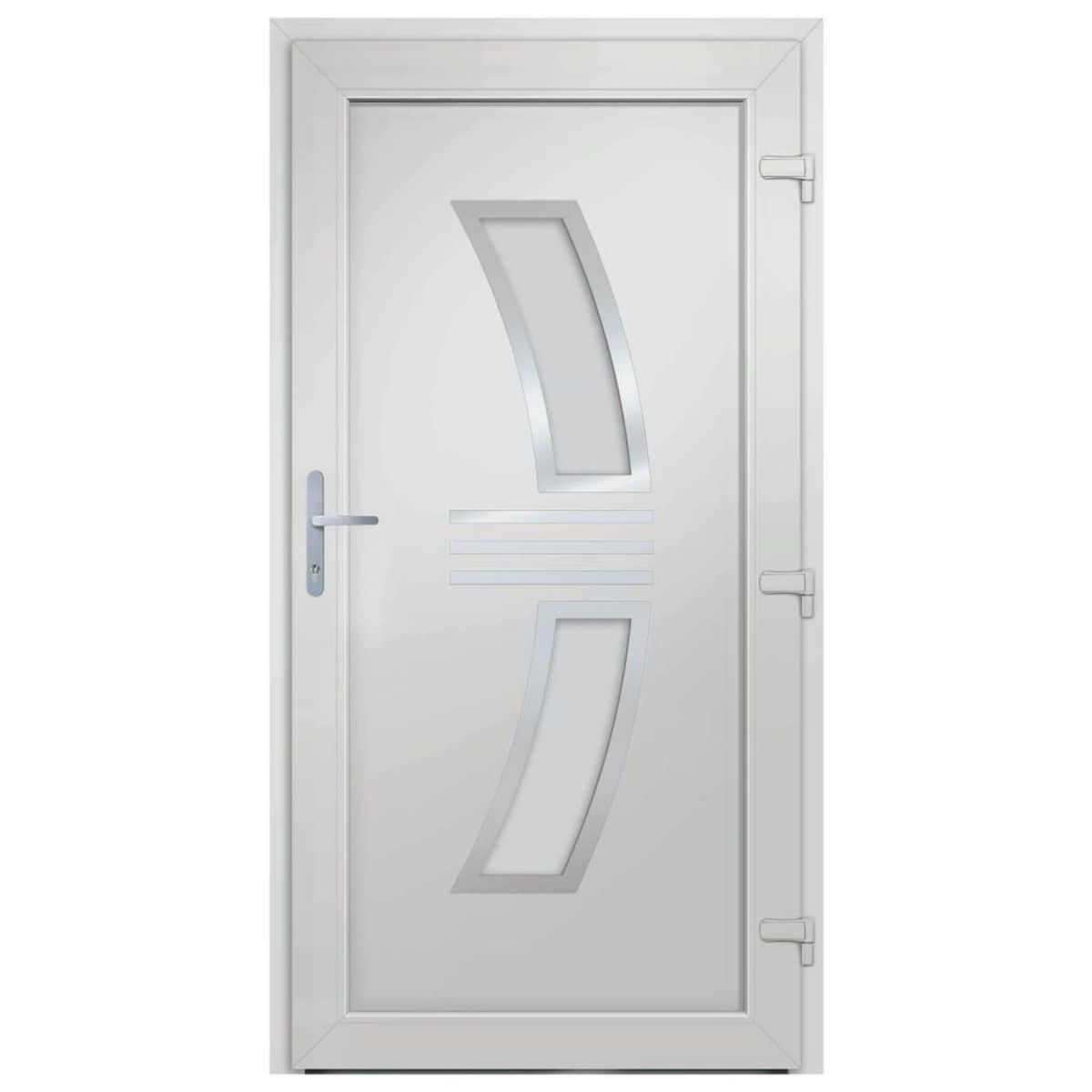 VIDAXL Porte d'entree Blanc 108x208 cm PVC