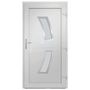 Voir la diapositive 5 : VIDAXL Porte d'entree Blanc 108x208 cm PVC