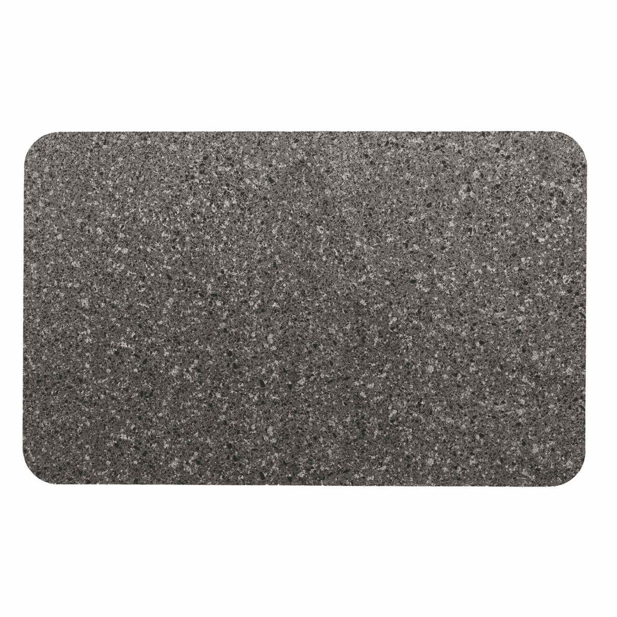 Douceur d'Intérieur Tapis de bain ultra-absorbant  granite  50x80cm anthracite