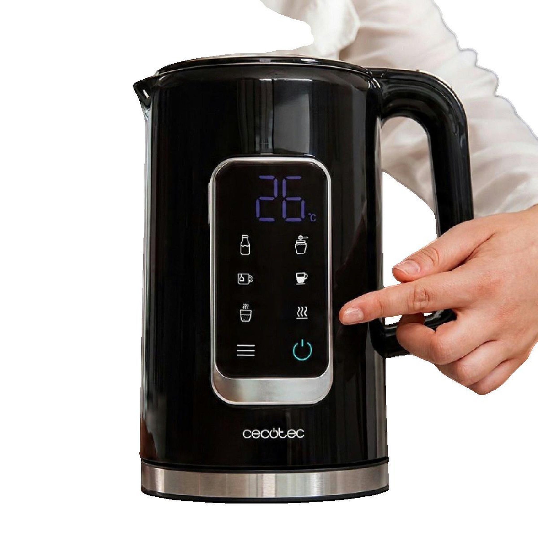 Voir la diapositive 2 : CECOTEC Bouilloire Cecotec Thermosense 500 Touch Inox 1,7 litre
