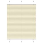 VIDAXL Store plisse creme 110x100cm largeur du tissu 109,4cm polyester
