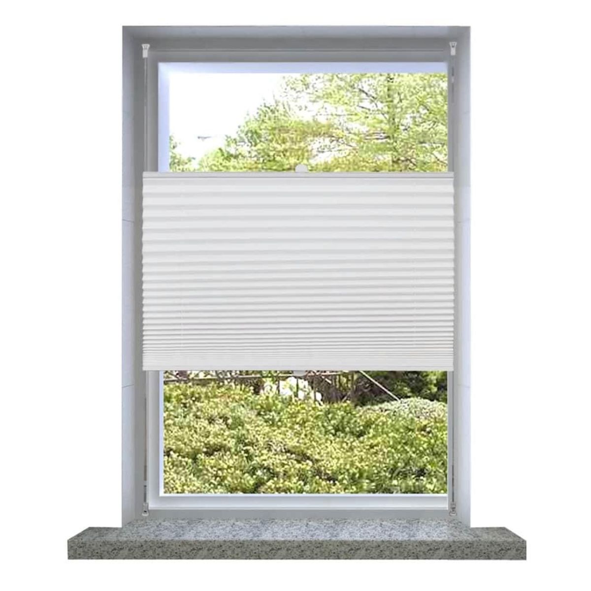 VIDAXL Store plisse 80x150 cm Blanc