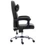 Voir la diapositive 3 : VIDAXL Chaise de bureau de massage Noir Similicuir
