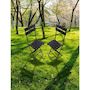 Voir la diapositive 2 : Habitat et Jardin Lot de 2 chaises de jardin pliable en plastique  Tenerife  - Gris anthracite