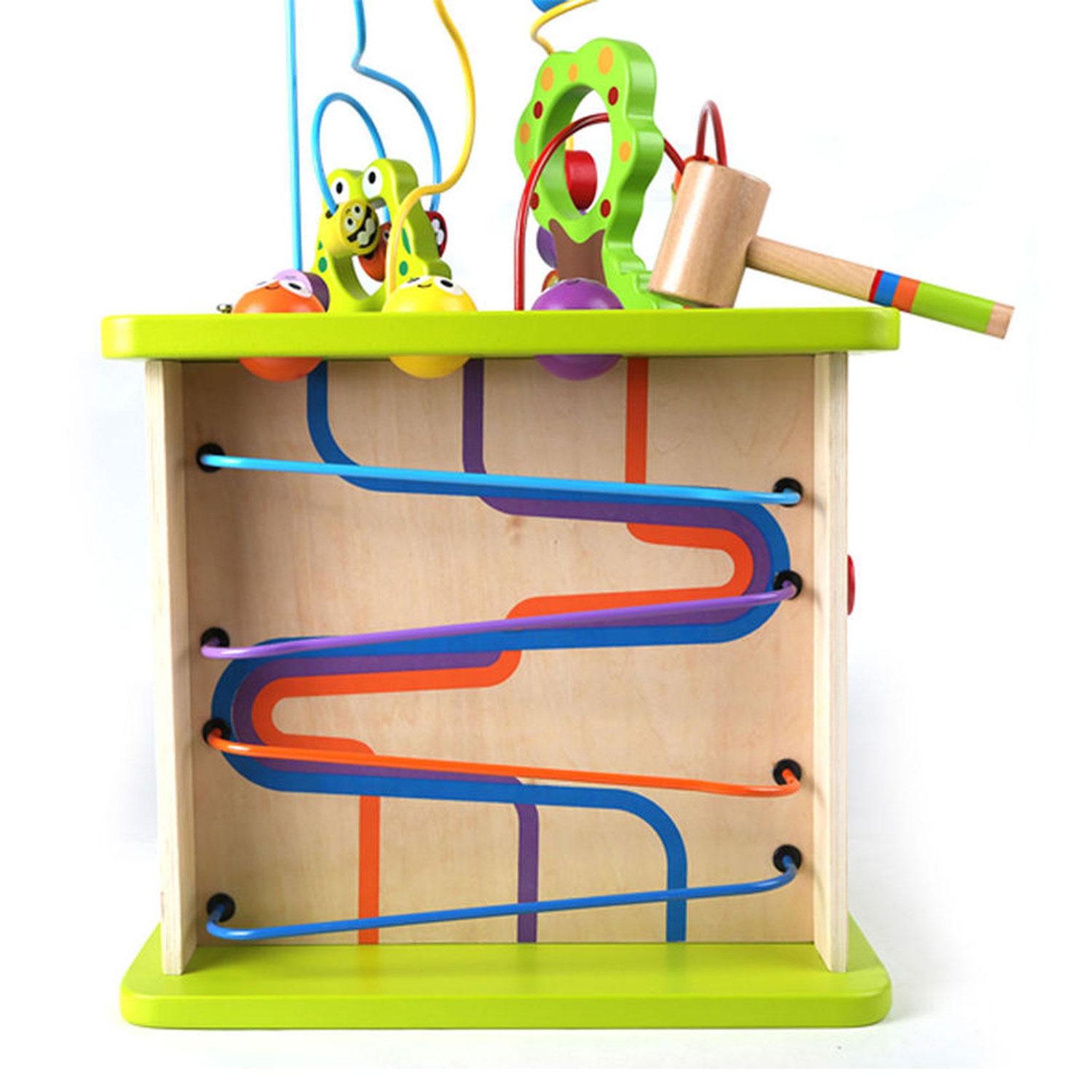 Voir la diapositive 6 : Hape Cube d'activités Hape en bois multicolore