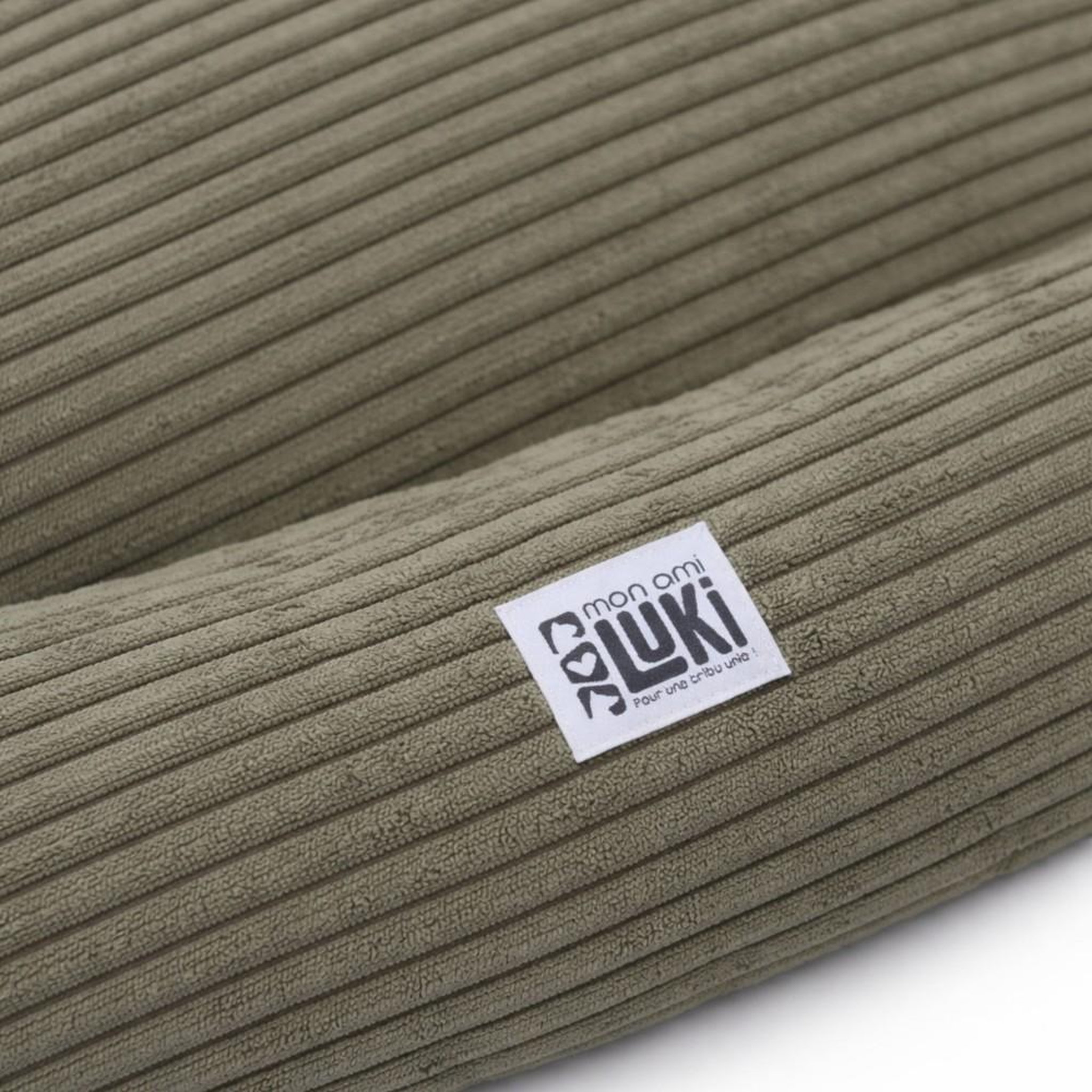 Voir la diapositive 2 : MON AMI LUKI Coussin ovale antiderapant velours cotele pour chien