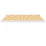 Voir la diapositive 3 : VIDAXL Auvent retractable jaune et blanc 3,5x2,5 m tissu et aluminium