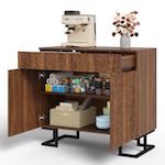 MERAX Buffet 2 porte(s) 2 tiroir(s) - 80 cm marron mdf