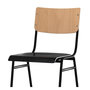 Voir la diapositive 3 : Rendez vous déco Lot de 2 chaises pour îlot central 66 cm en bois clair et noir-Clem