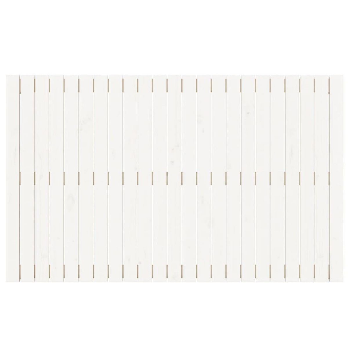 VIDAXL Tete de lit murale Blanc 147x3x90 cm Bois massif de pin