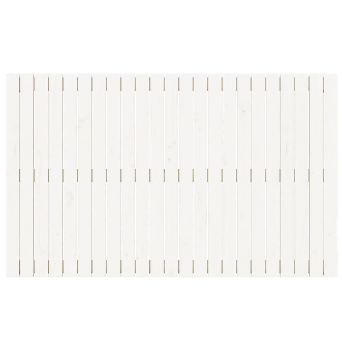 VIDAXL Tete de lit murale Blanc 147x3x90 cm Bois massif de pin