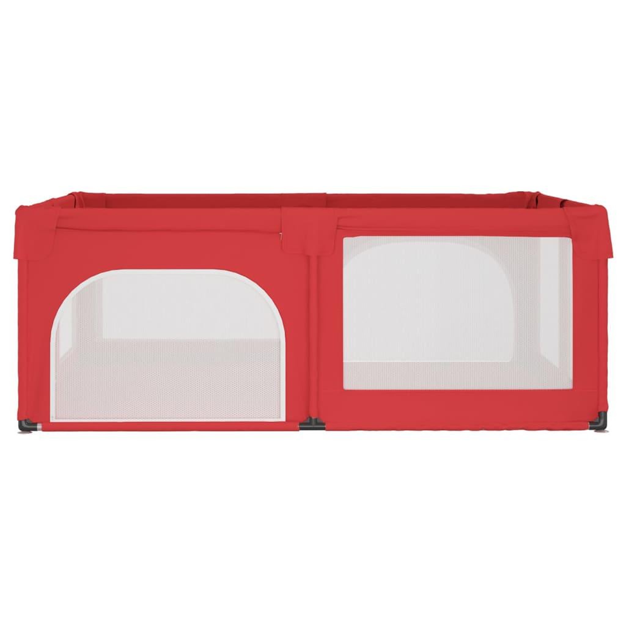 Voir la diapositive 4 : VIDAXL Parc pour bebe avec 2 portes Rouge Tissu Oxford