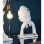 Voir la diapositive 6 : Paris Prix Statuette Déco en Résine  Bouddha Mains  36cm Blanc