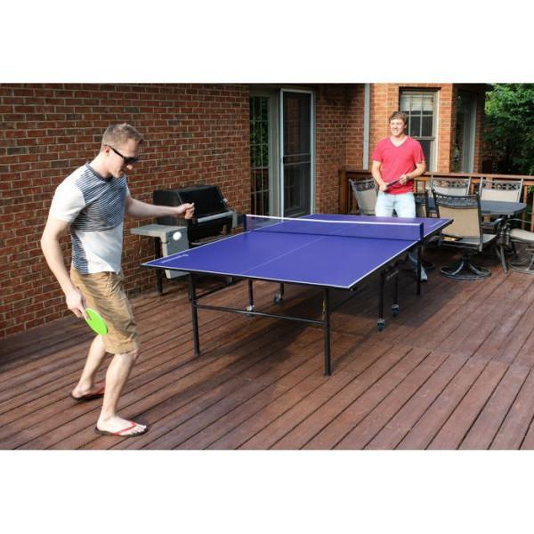 Voir la diapositive 3 : MARKET24 Table de tennis de table - intérieure - dynamic - 15 mm - pliable - pieds réglables - 274 x 152,5 x 76 cm