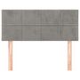 Voir la diapositive 3 : VIDAXL Tete de lit Gris clair 80x5x78/88 cm Velours