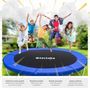 Voir la diapositive 4 : tectake Trampoline modèle B Ø 457 cm, certifié GS pour un maximum de sécurité noir/bleu