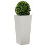 Voir la diapositive 4 : VIDAXL Jardinieres 2 pcs 35x35x75 cm acier inoxydable