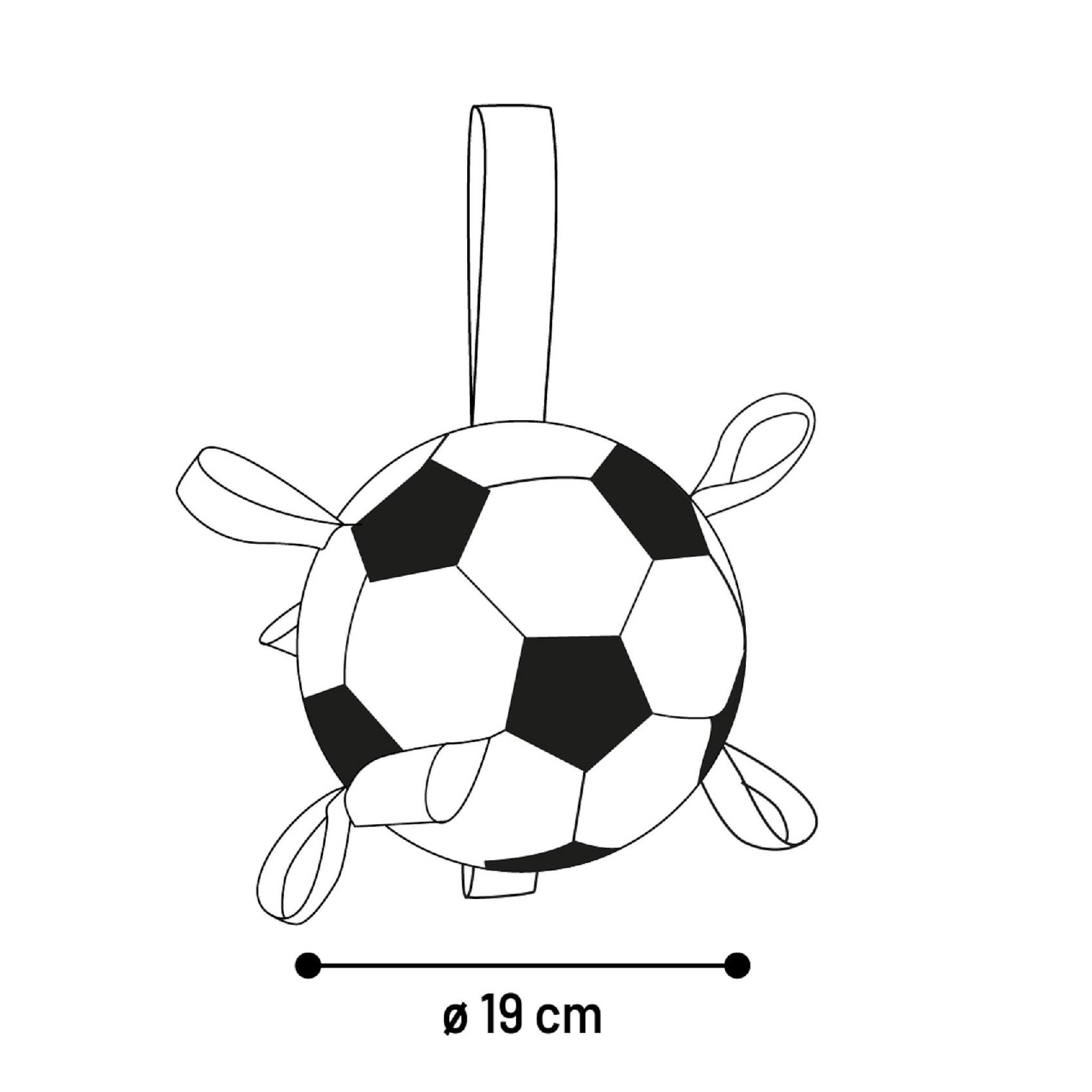 Voir la diapositive 3 : Eden Jeu ballon de football pour chien towa