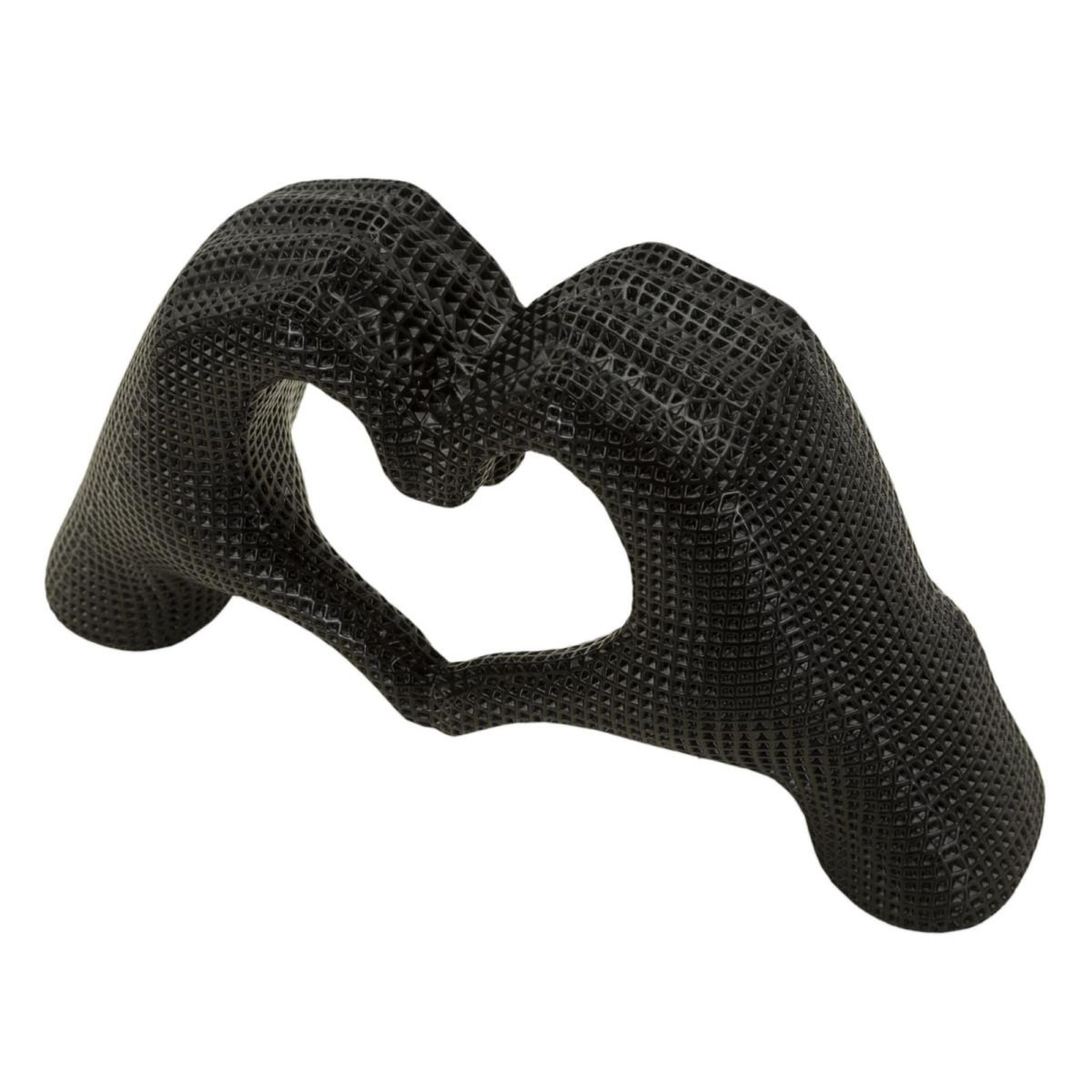 Voir la diapositive 3 : Paris Prix Mains cœur déco  lover  25cm noir