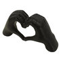 Voir la diapositive 3 : Paris Prix Mains Cœur Déco  Lover  25cm Noir