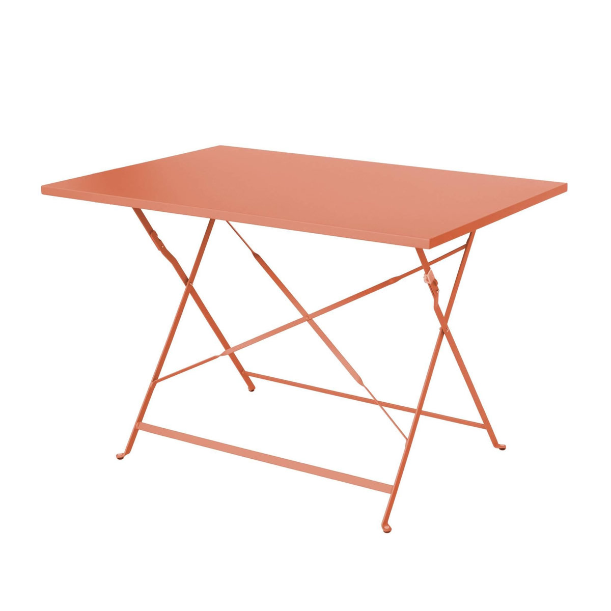 SWEEEK Table de jardin bistrot pliable - Emilia rectangle - Table rectangle 110x70cm en acier thermolaqué