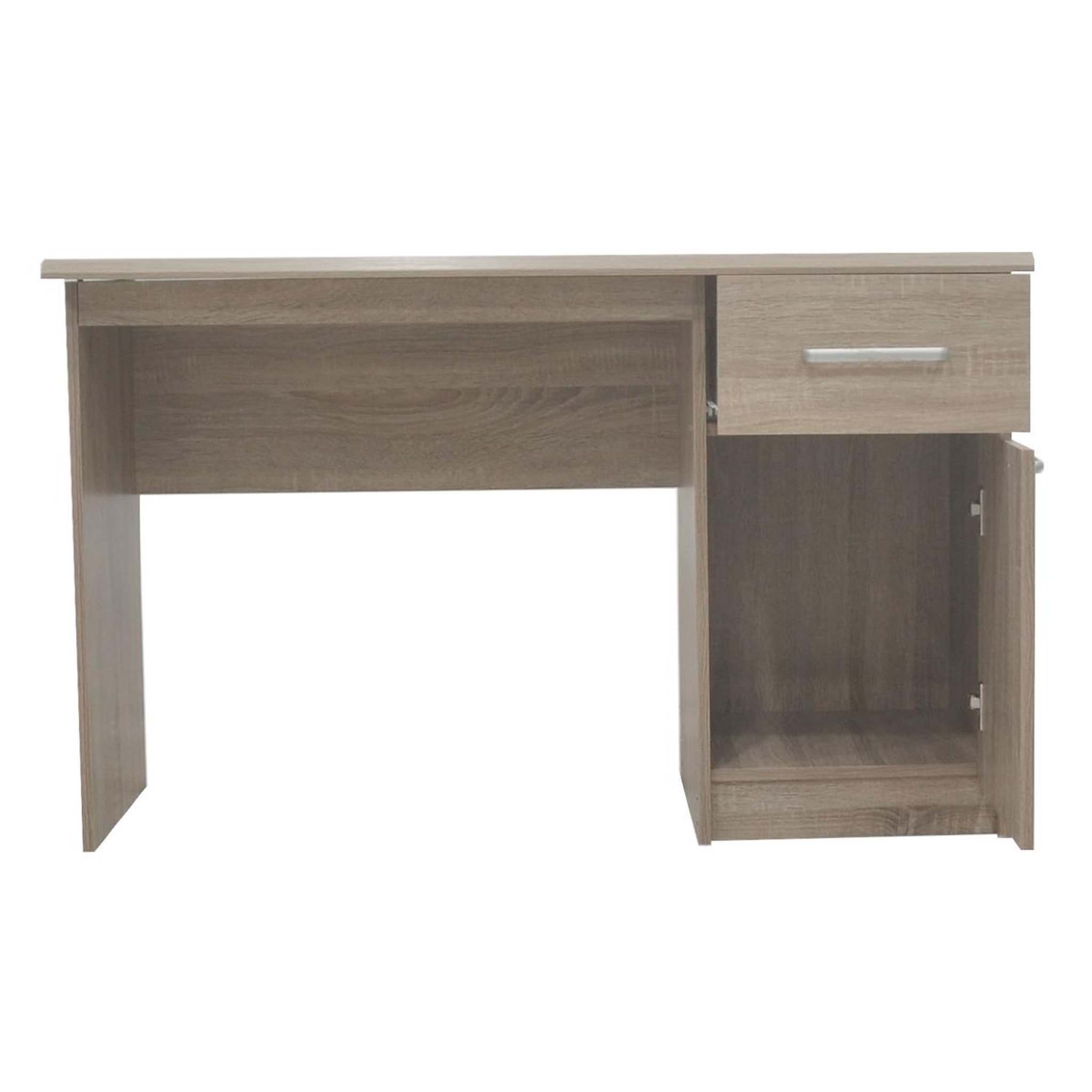 Voir la diapositive 6 : JLC KREATION Bureau moderne 1 porte-3 tiroirs couleur bois otara