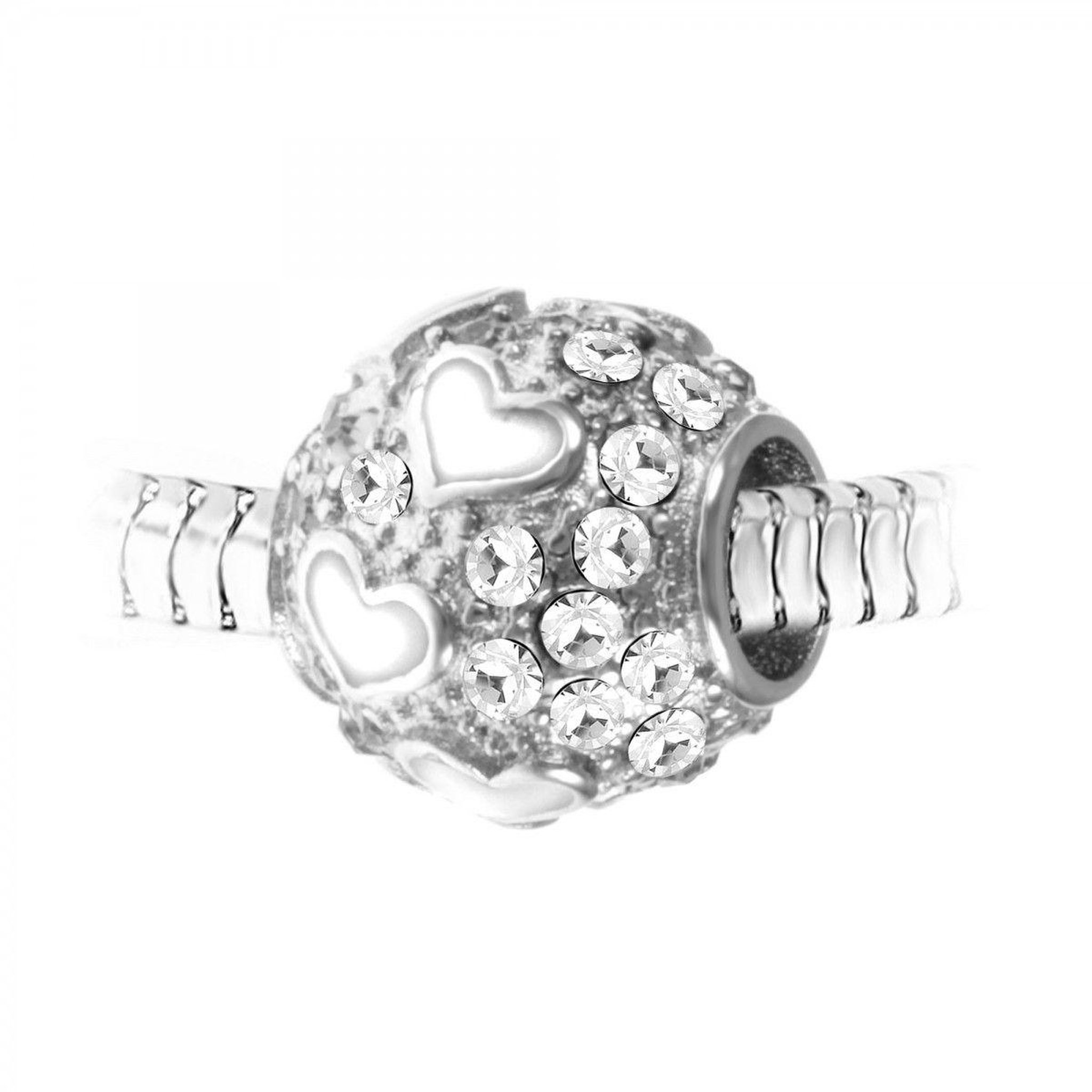 SC CRYSTAL Charm perle orné de cristaux scintillants par SC Crystal
