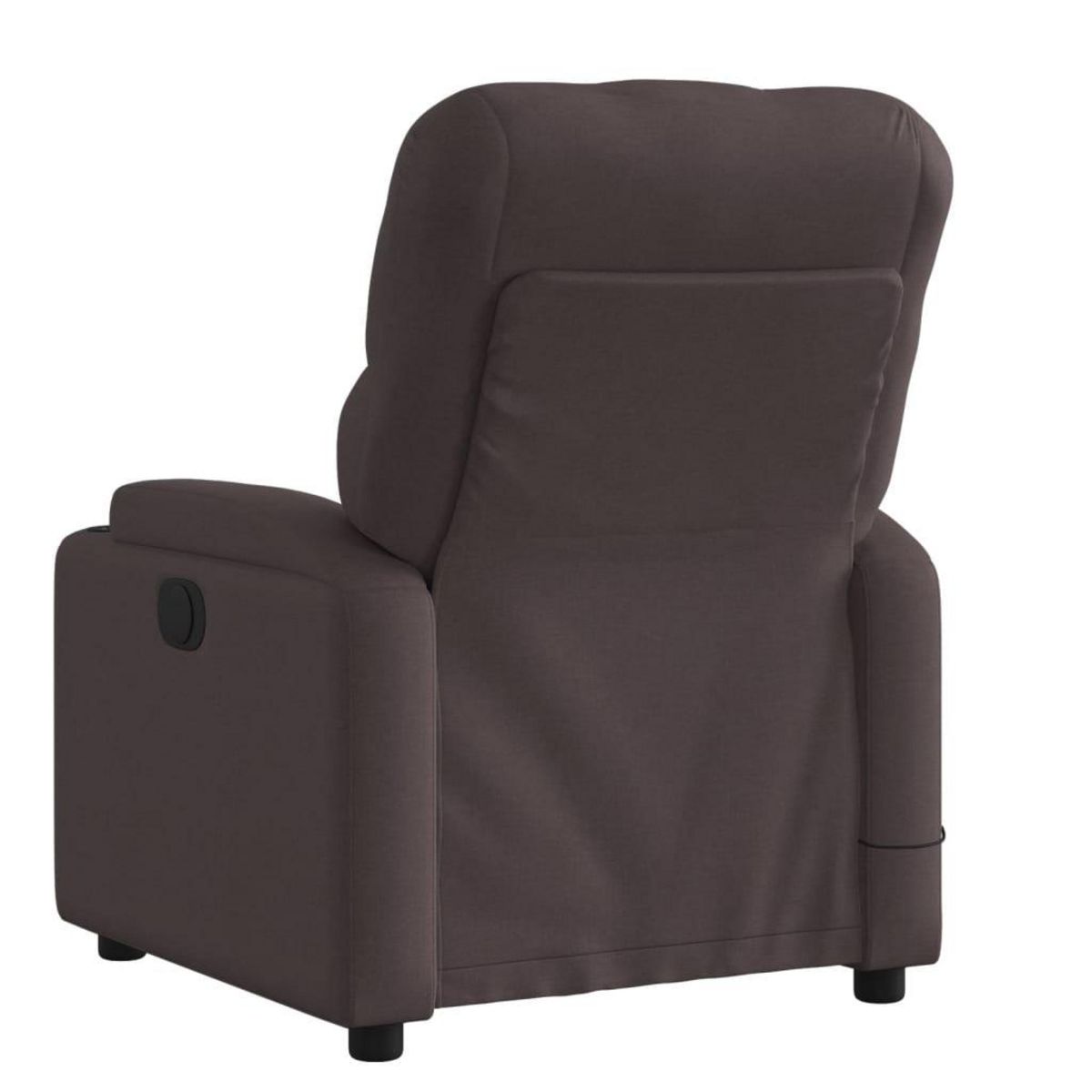 VIDAXL Fauteuil de massage inclinable Marron fonce Tissu