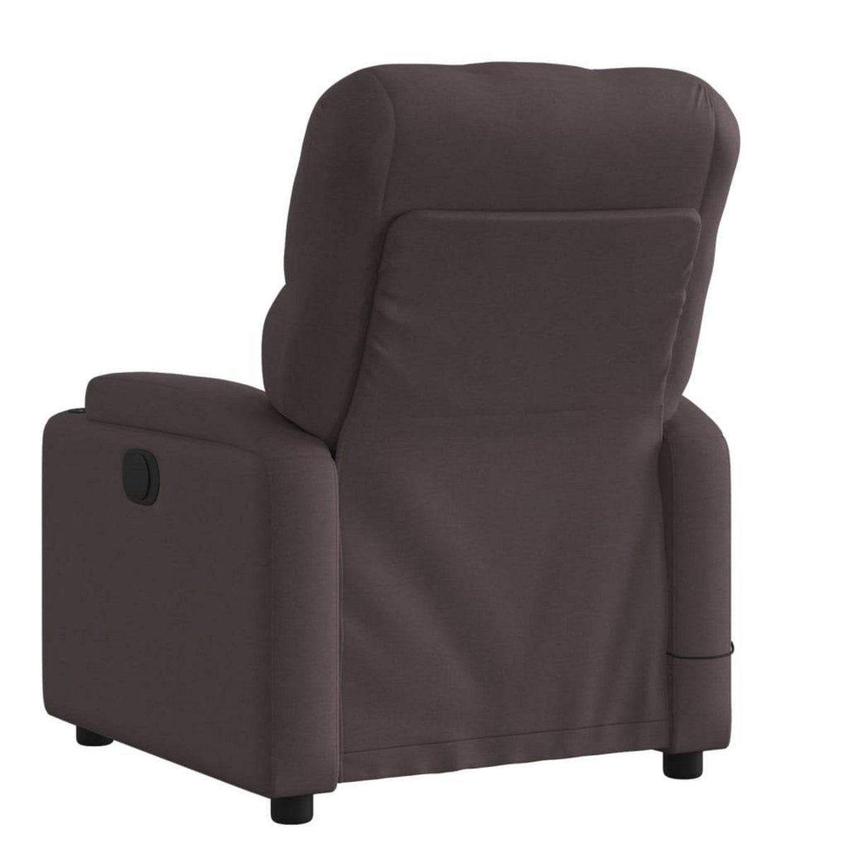 VIDAXL Fauteuil de massage inclinable Marron fonce Tissu