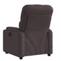 Voir la diapositive 4 : VIDAXL Fauteuil de massage inclinable Marron fonce Tissu