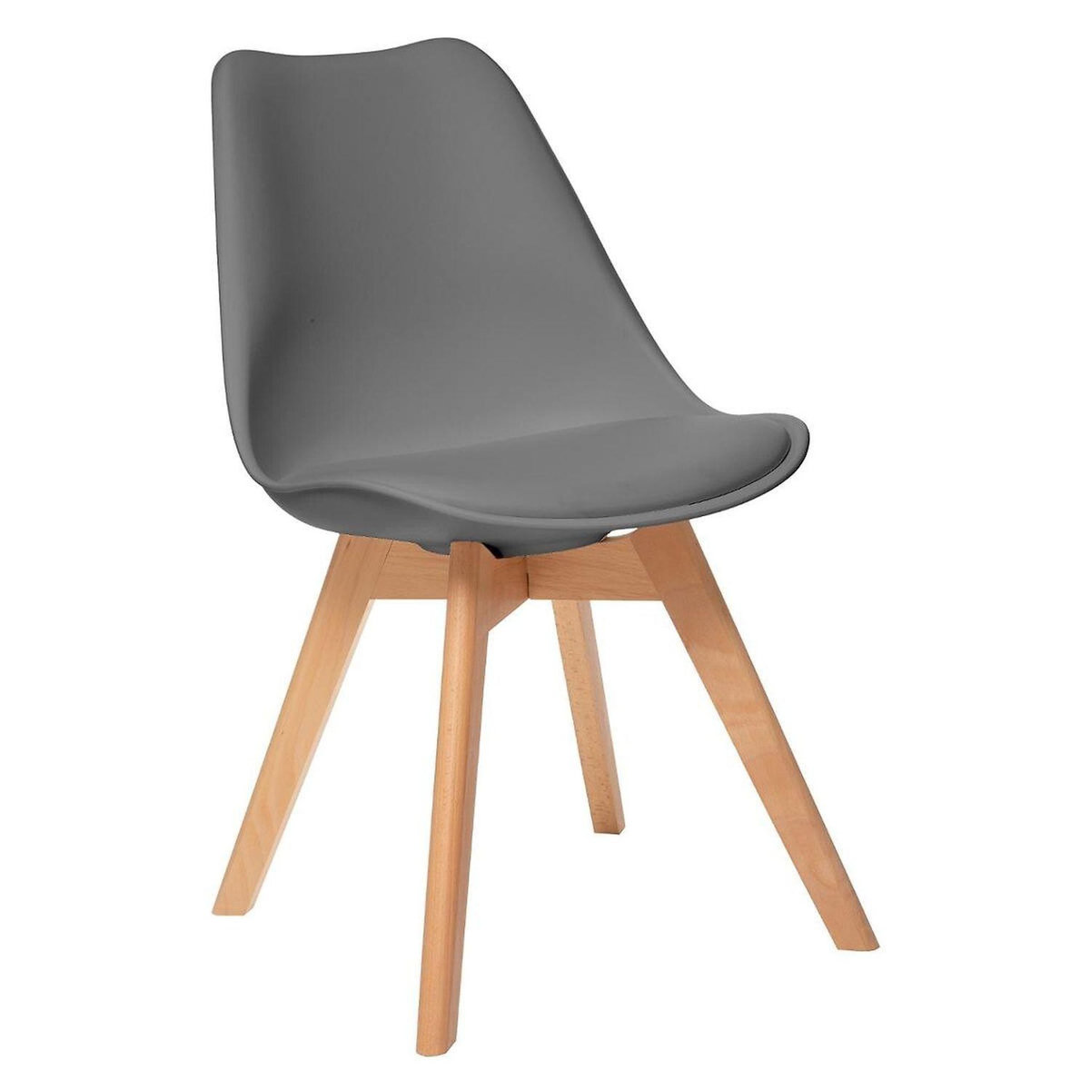 TOILINUX Lot de 4 chaises design scandinave BAYA