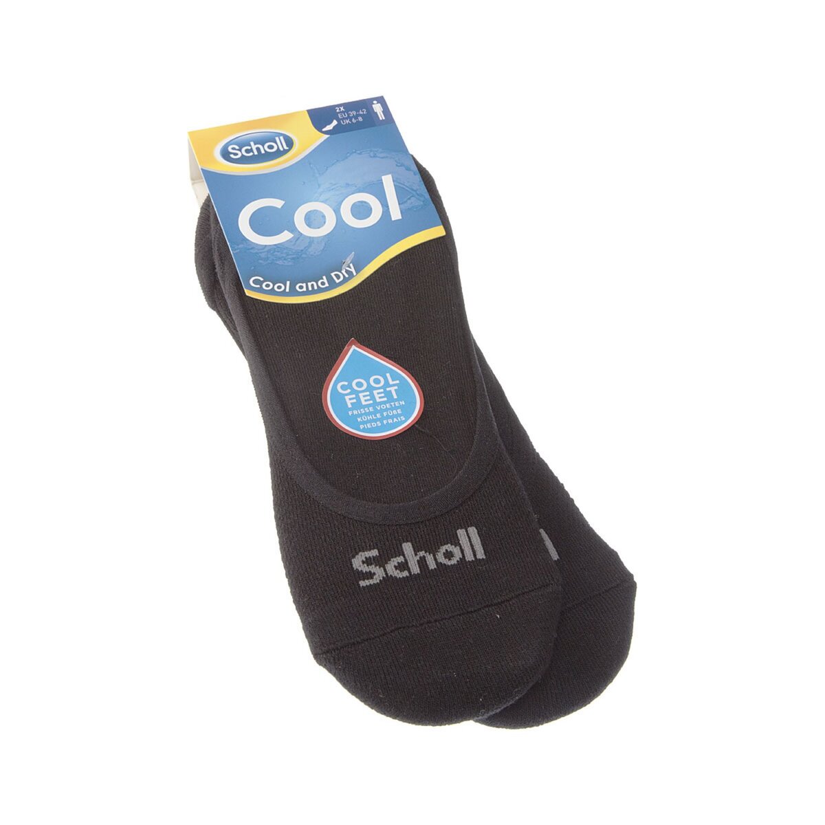 SCHOLL Chaussette Prot ge pieds Lot de 2 Respirantes Semelle