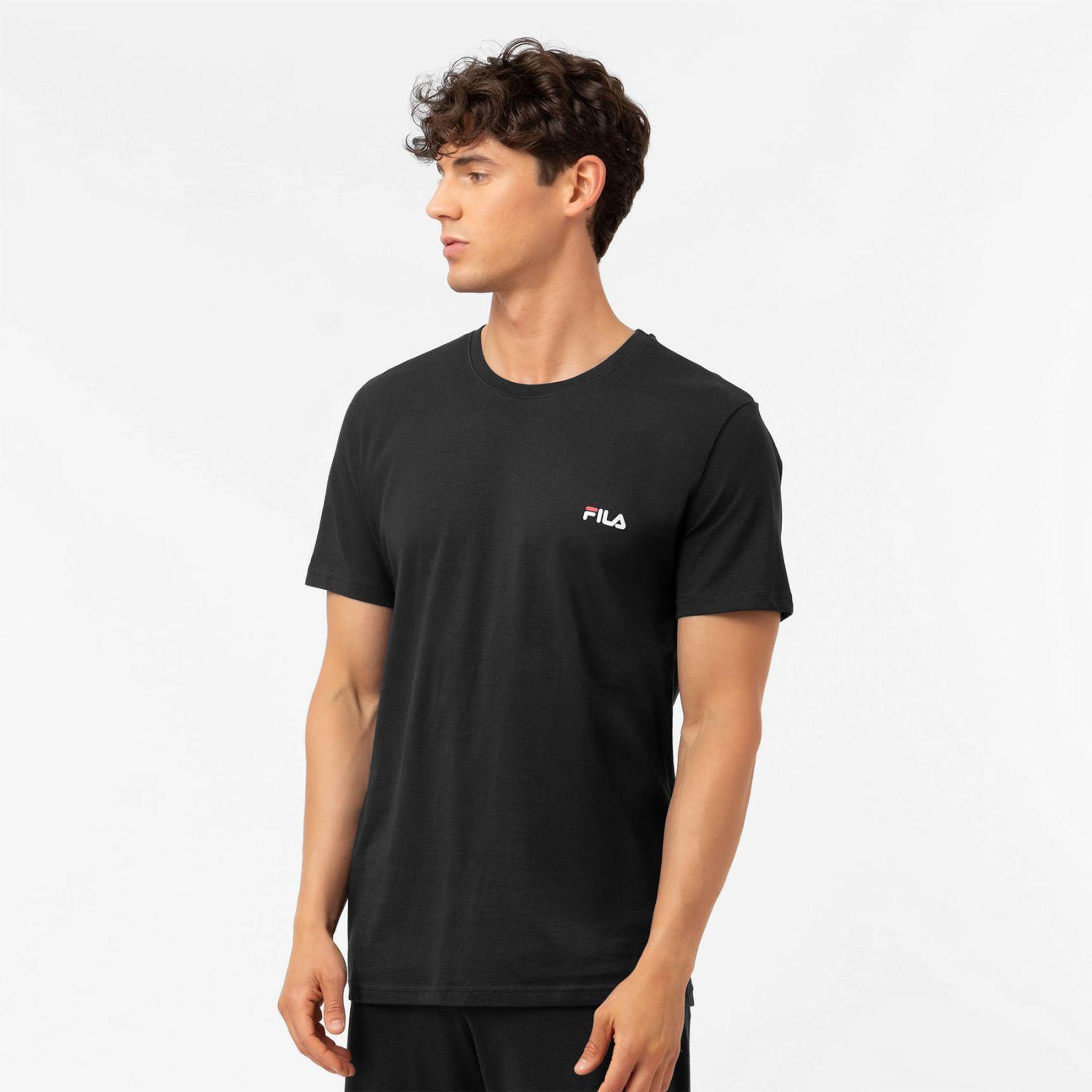 Voir la diapositive 3 : FILA T-shirt homme uni 100% coton Fila