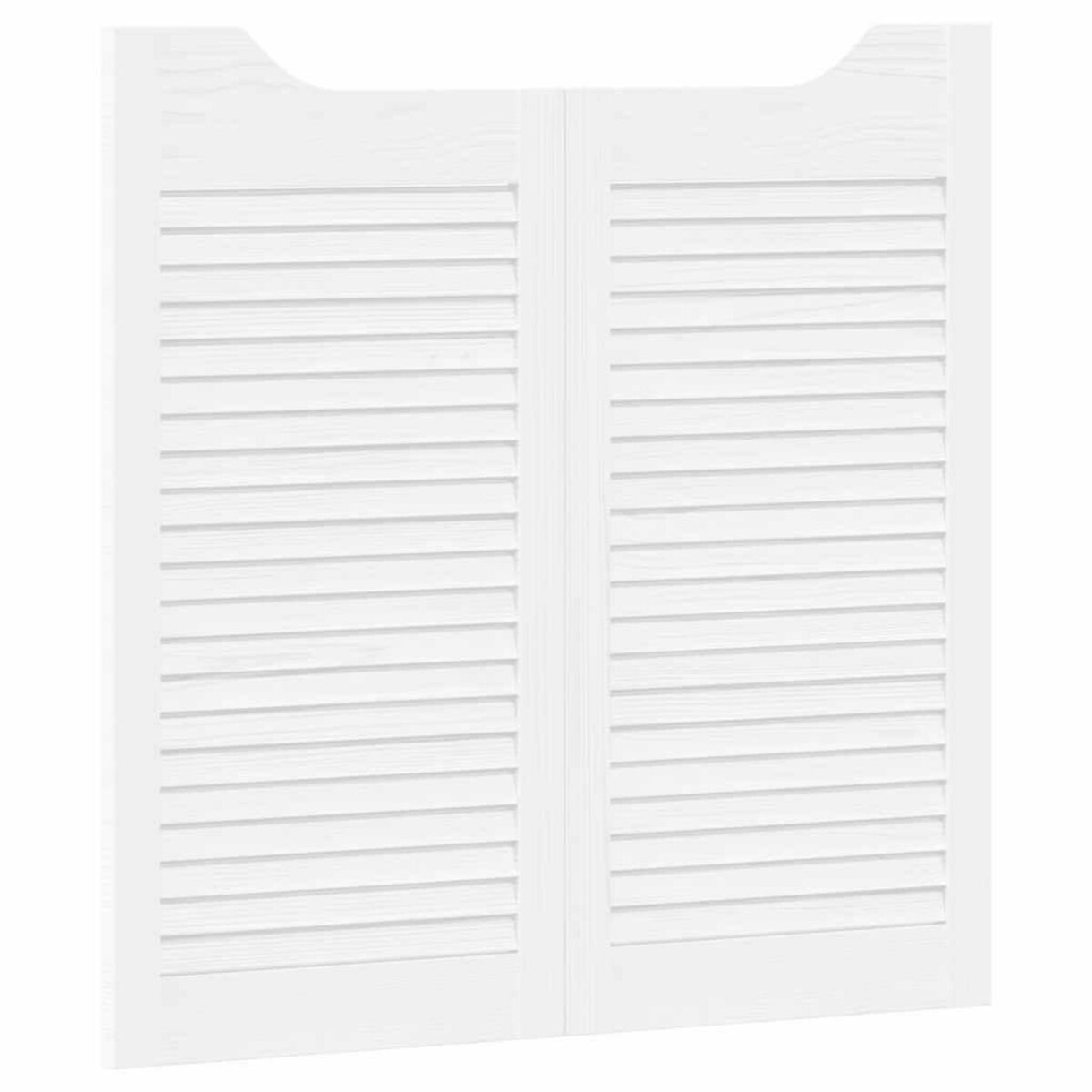 VIDAXL Portes battantes a persiennes 2 paires blanc 80x80 cm