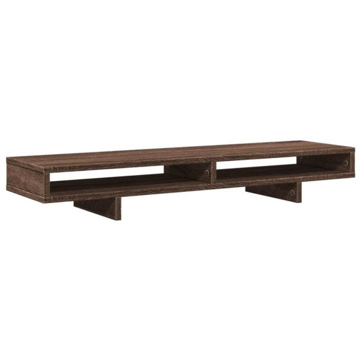VIDAXL Support de moniteur chêne marron 100x27x15 cm bois d ingénierie