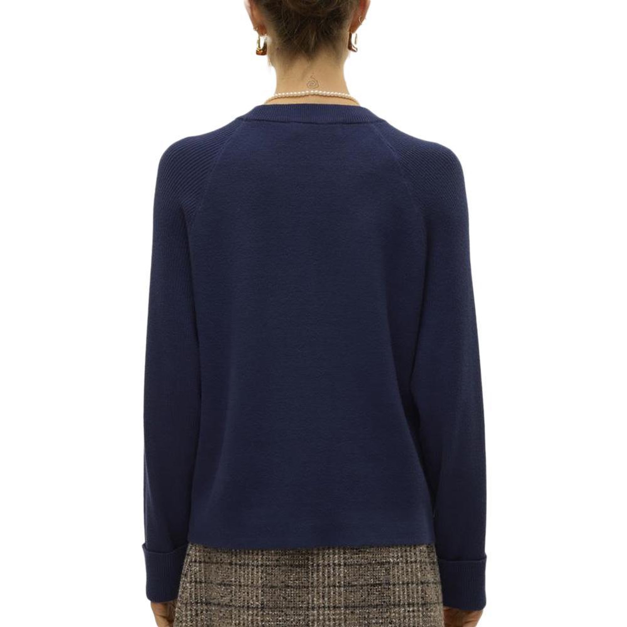 Voir la diapositive 2 : Vero Moda Pull Marine Femme Vero Moda Gold