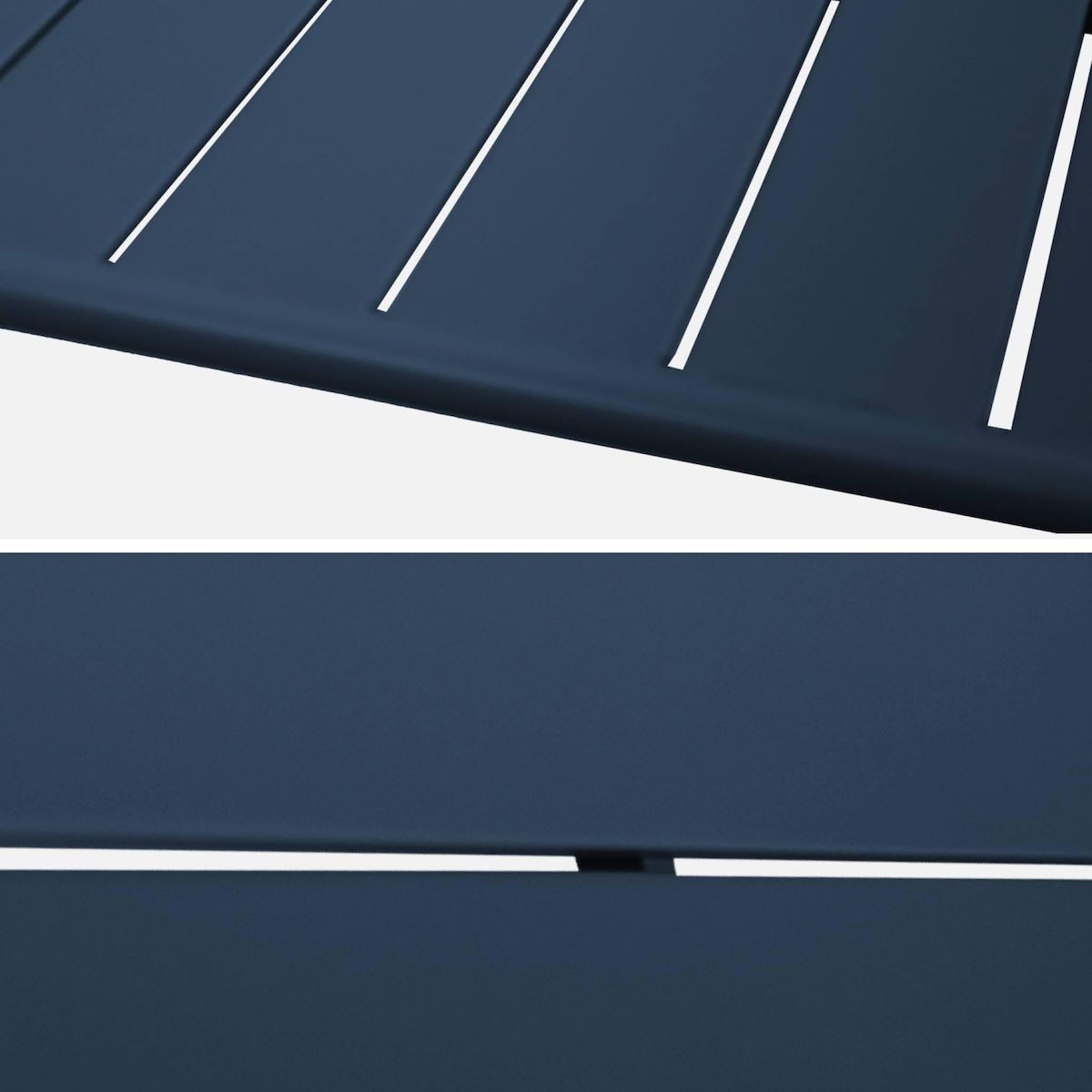 SWEEEK Table haute de jardin métal 4 places, Amelia 120 x 70cm x 95cm