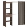 Voir la diapositive 1 : Kit dressing extensible CARGO,1 tiroir, L114-168xH187cm+ rideau