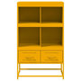 Voir la diapositive 4 : VIDAXL Buffet haut jaune moutarde 68x39x111,5 cm acier