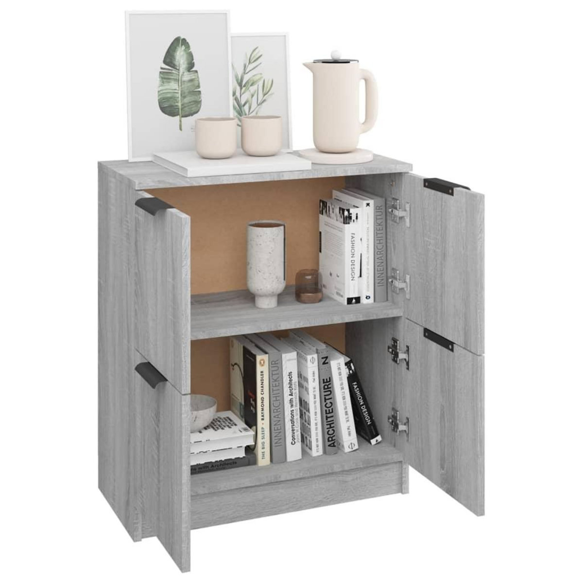 VIDAXL Buffet Sonoma gris 60x30x70 cm Bois d'ingenierie