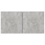 Voir la diapositive 5 : VIDAXL Meubles TV suspendus 3 pcs Gris beton 60x30x30 cm
