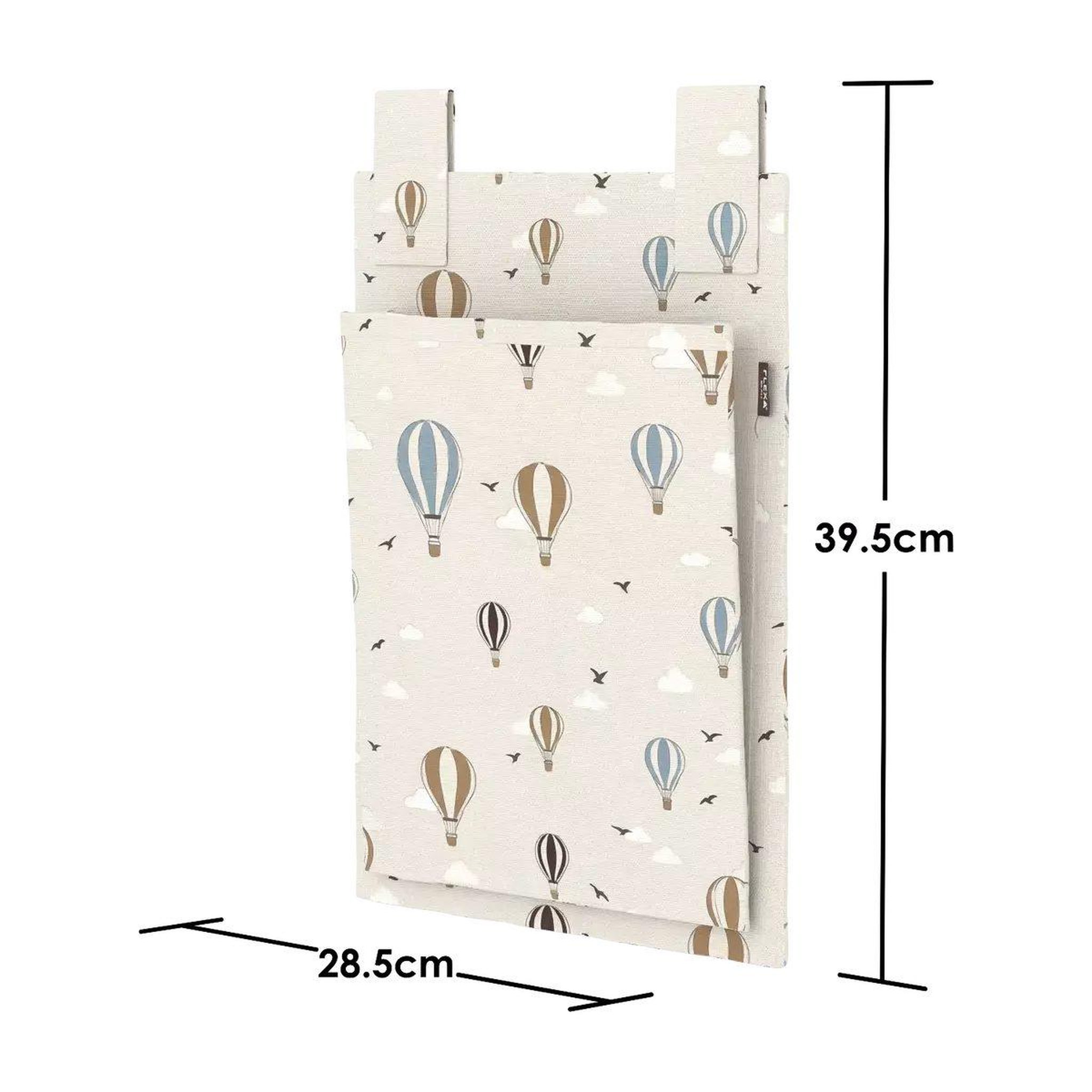 Voir la diapositive 4 : FLEXA Dawn poches de rangement pour lit motif montgolfieres